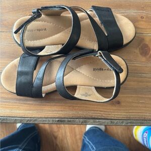 Easy Spirit Black Sandals